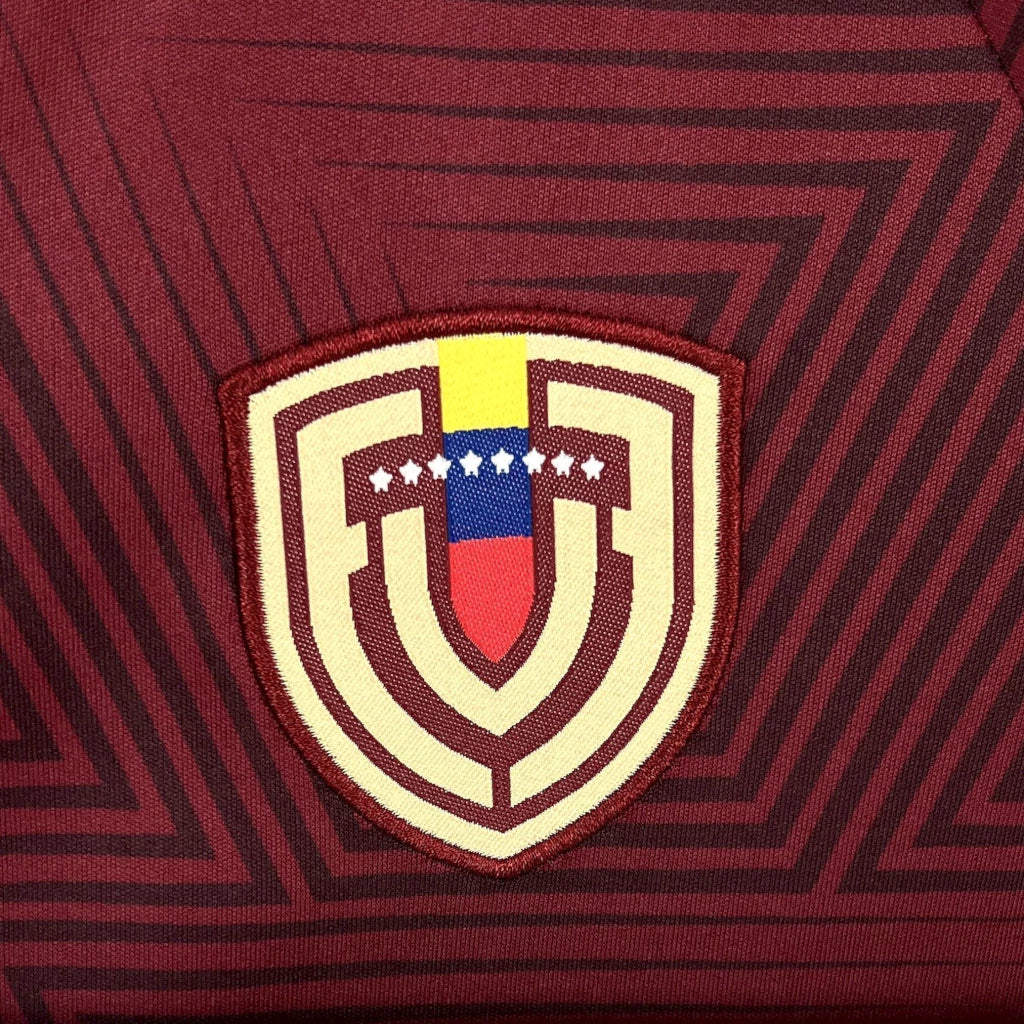 Conjunto infantil Seleção Venezuela principal vinho COPA DO MUNDO 2026