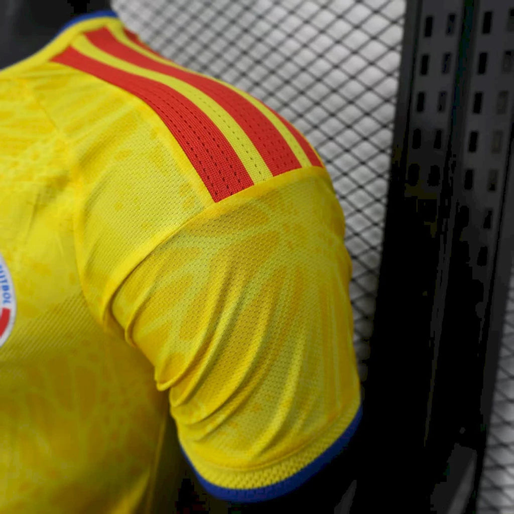 Camisola Colômbia principal copa do mundo 2026 amarela - PLAYER