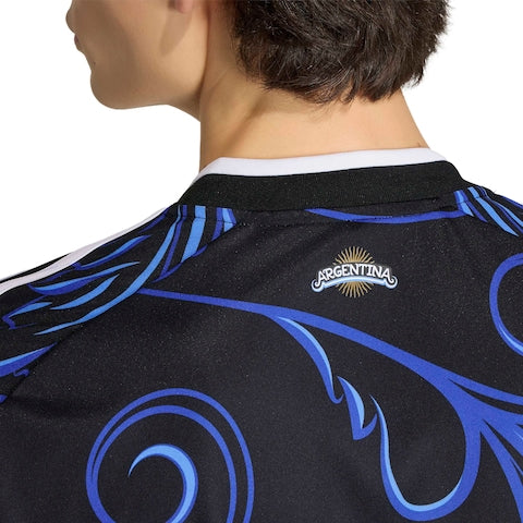 Camisola Seleção da Argentina alternativa preta/azul - Copa do Mundo 2026