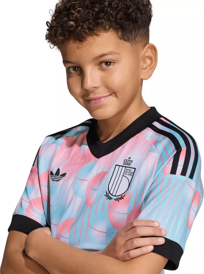 Conjunto infantil Seleção Bélgica alternativa COPA DO MUNDO 2026