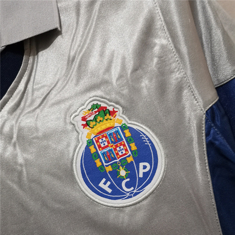 Camisola retro 2001/02 - cinza/azul