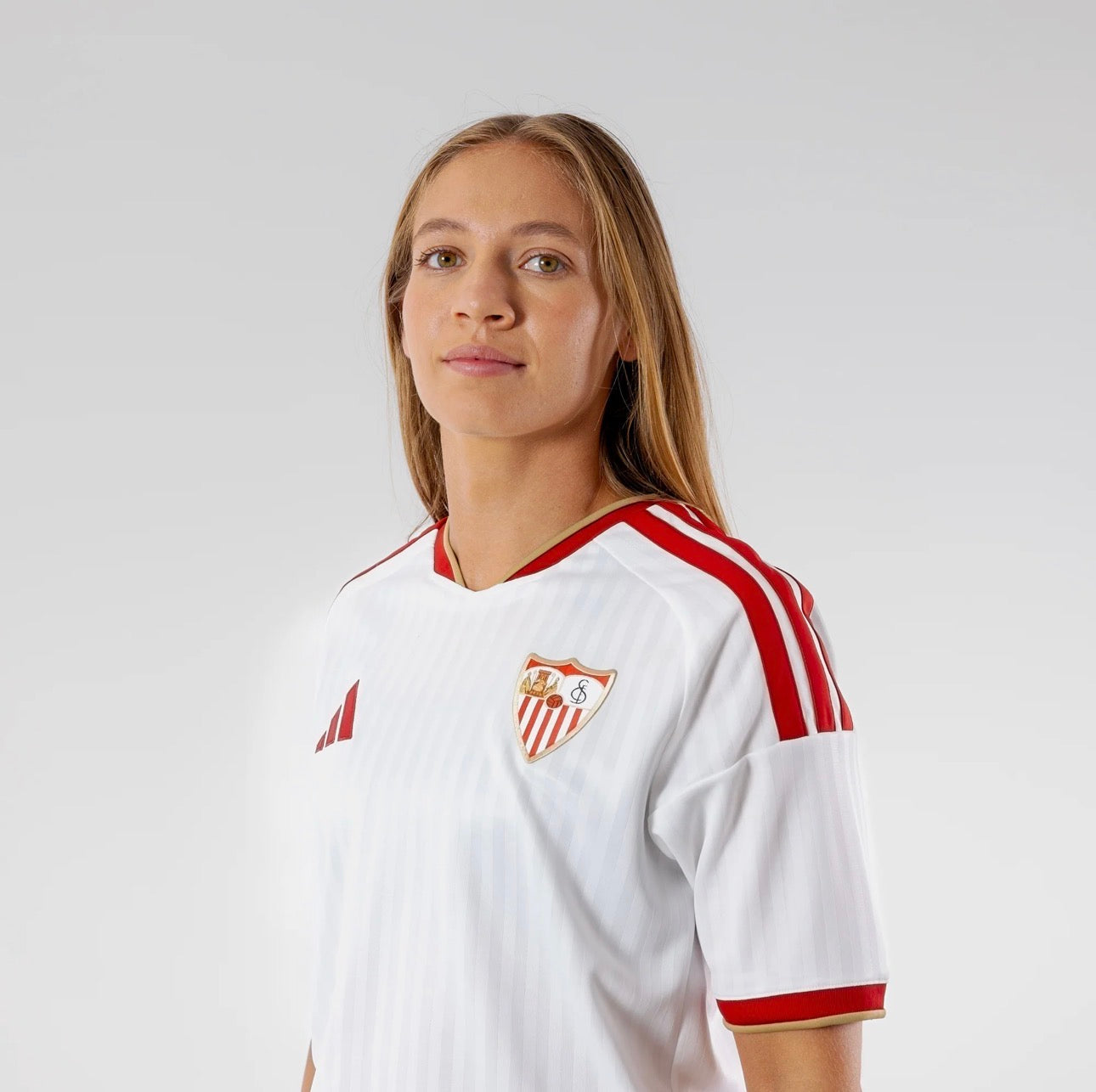 Camisola Sevilla Feminina principal branca 2026/27