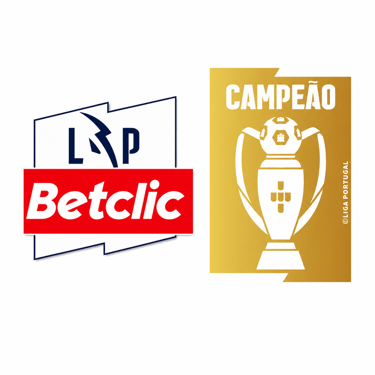 BADGE CAMPEÃO + LIGA BETCLIC (peito e manga)