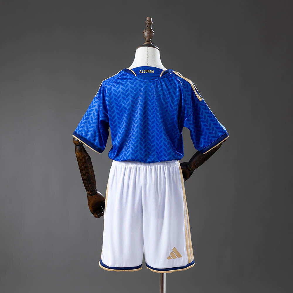 Conjunto infantil Seleção Itália principal azul COPA DO MUNDO 2026