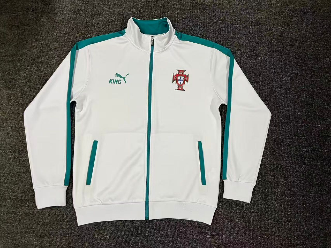 Fato de Treino Seleção de Portugal king cor branco e verde 2026/27