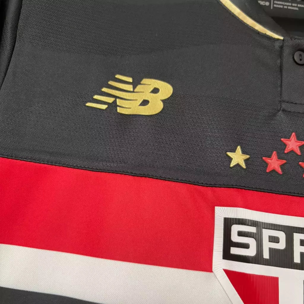 Camisola São Paulo alternativa preta 2025/26