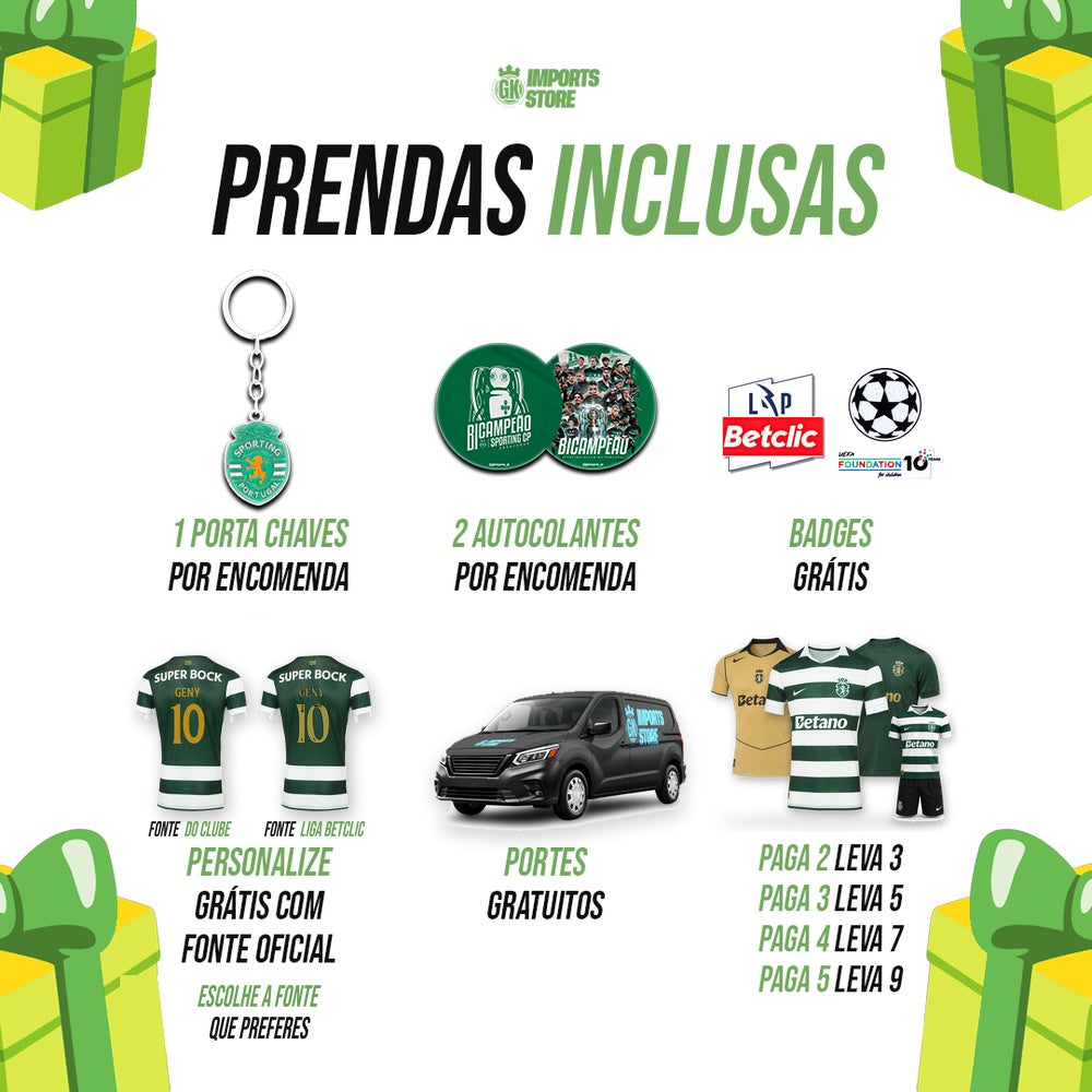 Conjunto infantil BICAMPEÃO taça das taças 2024/25