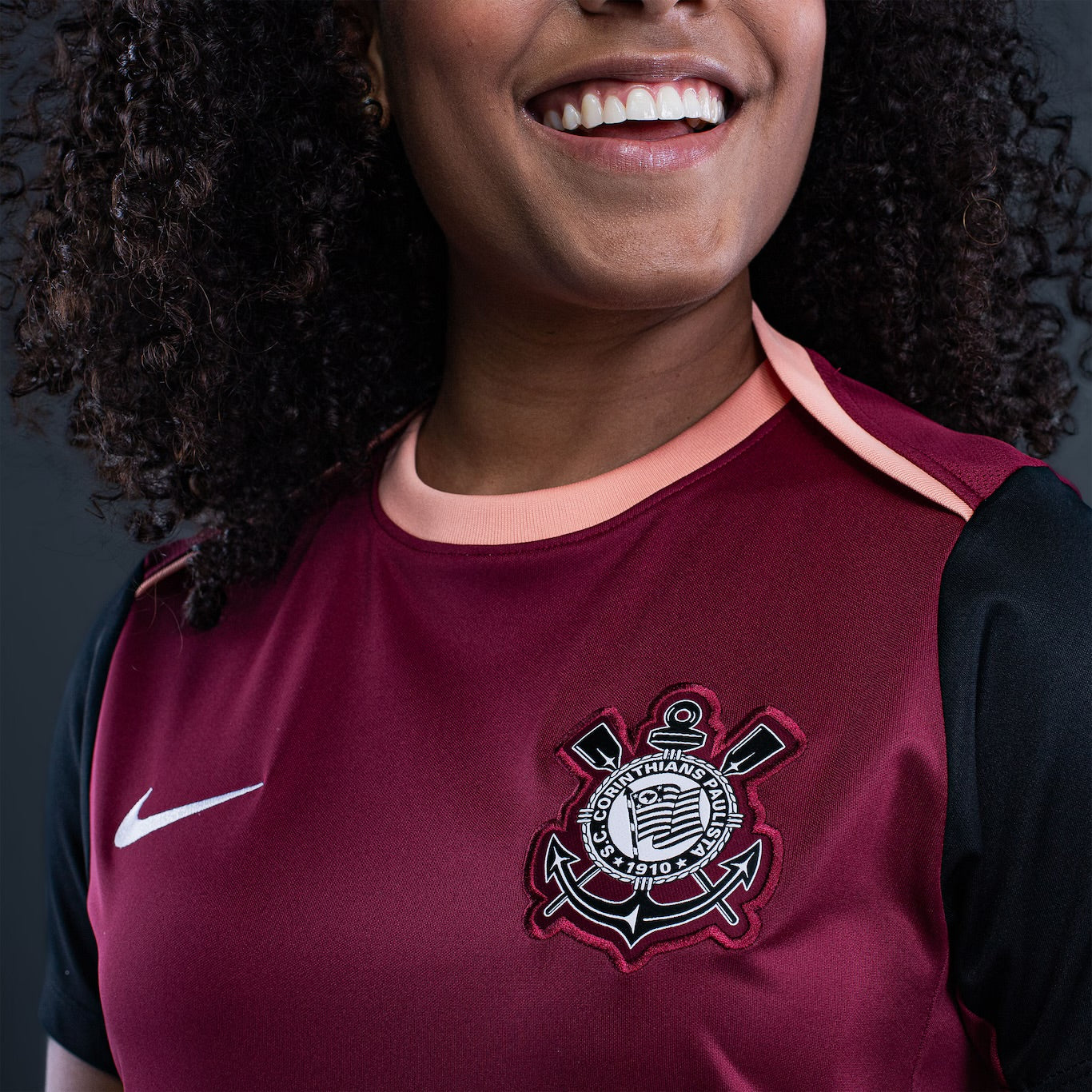 Camisola Corinthians treino - vinho 2026 FEMININA