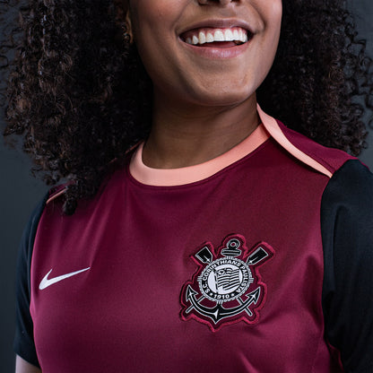 Camisola Corinthians treino - vinho 2026 FEMININA