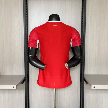 Camisola Suíça principal copa do mundo 2026 vermelha - PLAYER