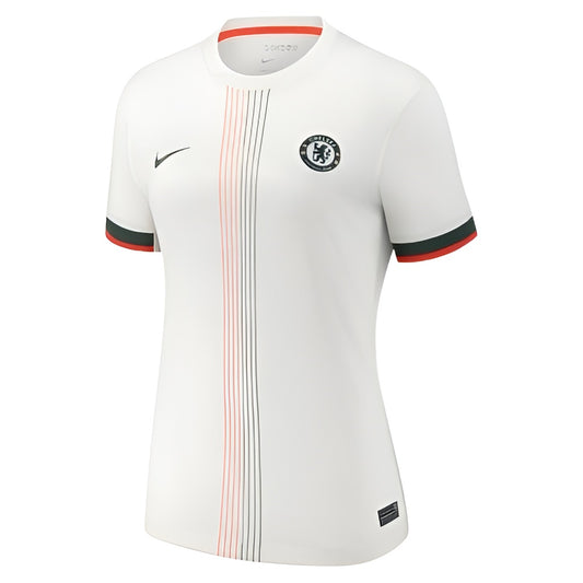Camisola Chelsea FEMININA alternativa 2025/26 branca