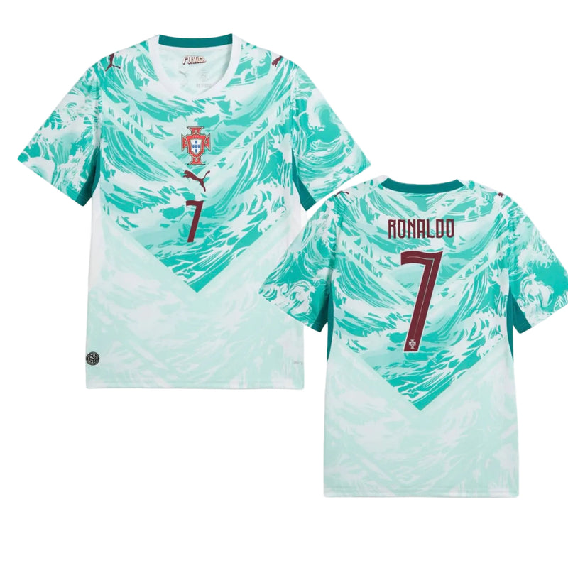 Camisola Seleção Portugal RONALDO 7 alternativa azul COPA DO MUNDO 2026