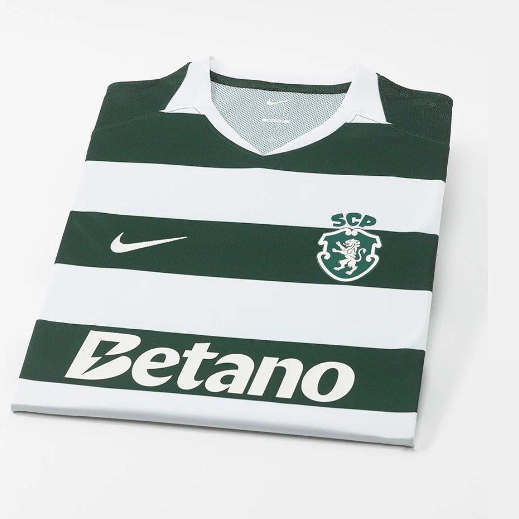Camisola S C P principal 120 anos verde e branca 2026/27 - [pré venda: 11 a 22 dias úteis]