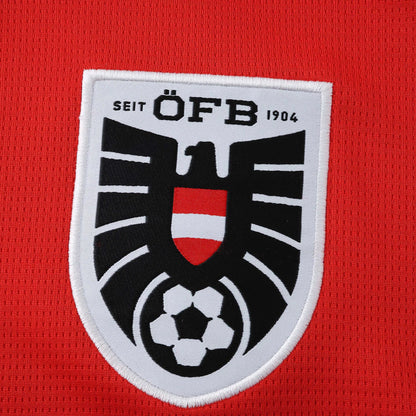 Camisola Seleção da Áustria principal vermelha - Copa do Mundo 2026