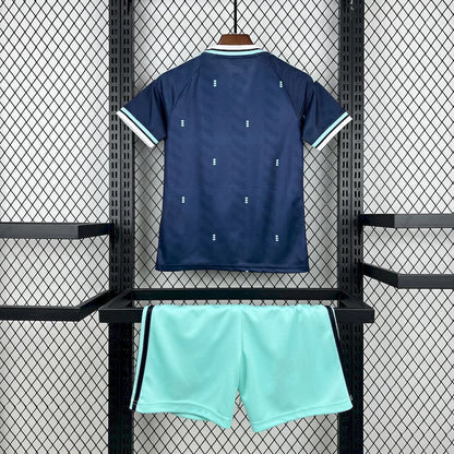 Conjunto infantil Seleção Alemanha alternativa azul COPA DO MUNDO 2026