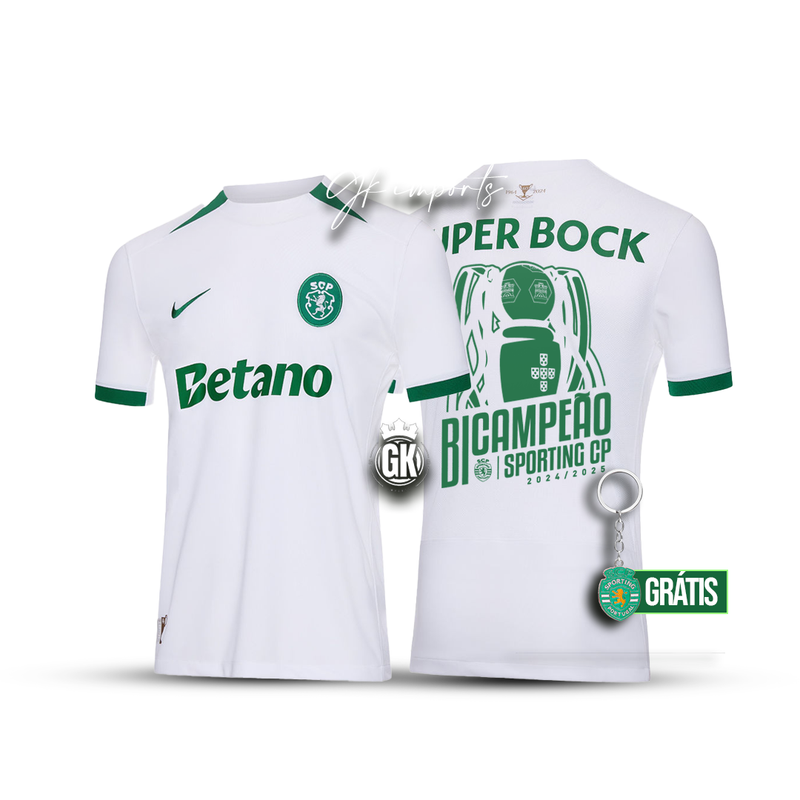 Camisola BICAMPEÃO taça das taças branca 2024/25