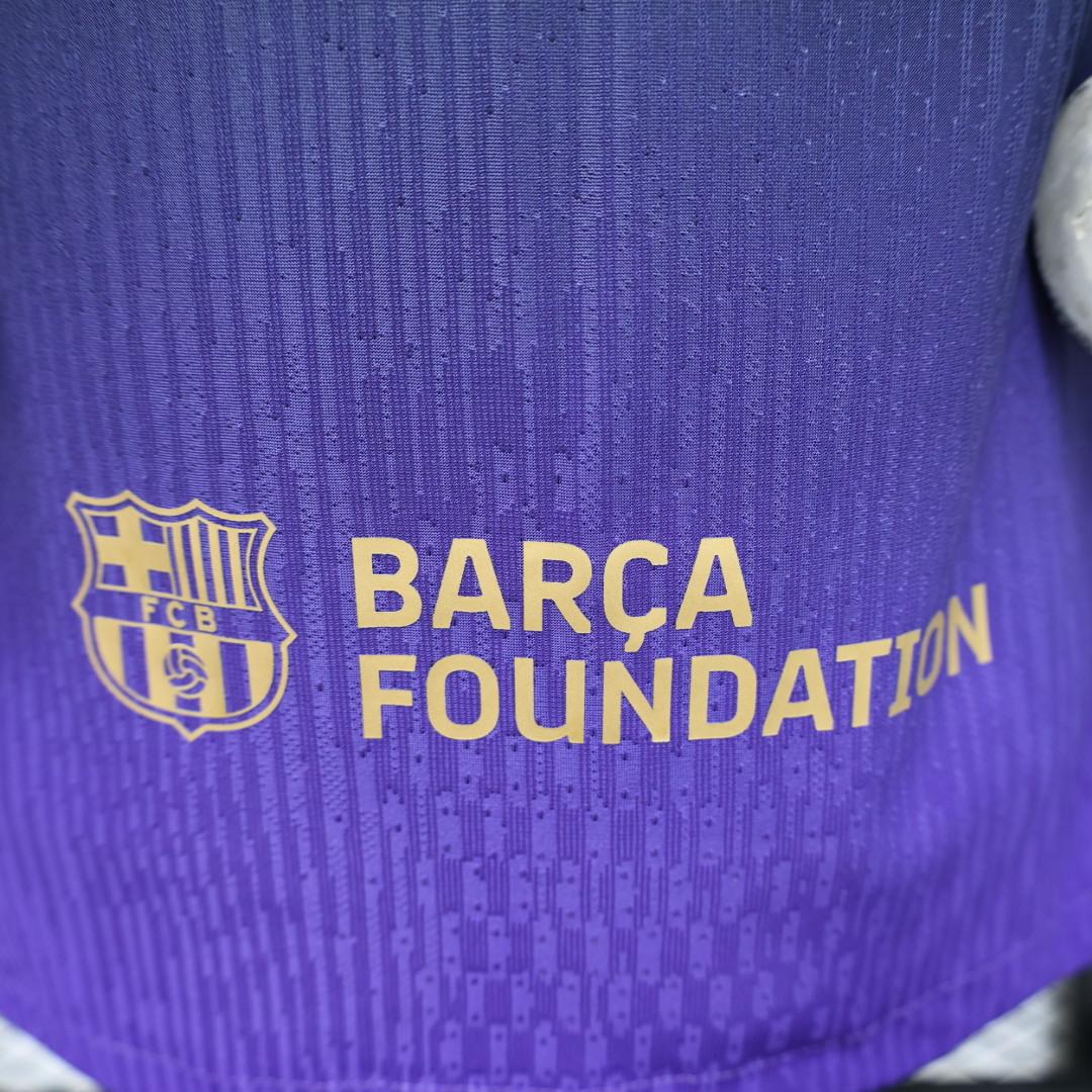 Camisola Barcelona alternativa preta/roxa 2026/27 - PLAYER