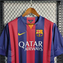 Camisa Barcelona Home Retrô 2014/15 - Vermelha e Azul