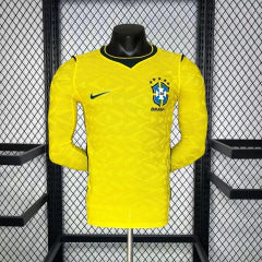 Camisola Brasil Principal Mundial 2026 Player Manga Comprida