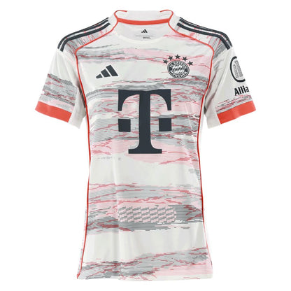 Camisola Bayern De Munique FEMININA alternativa branca 2025/26