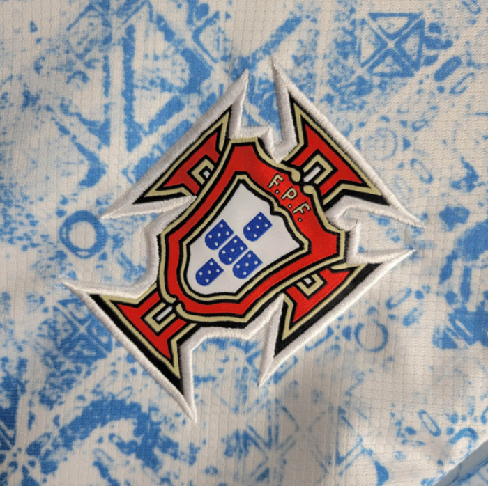 Camisola Portugal azul manga longa home Euro 2024