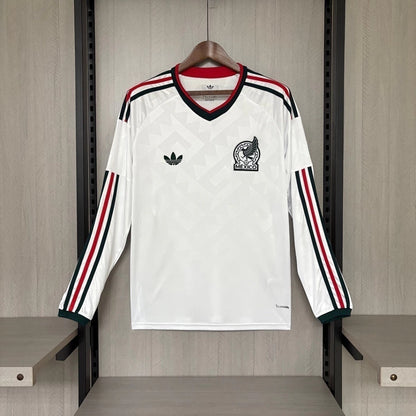 Camisola Seleção do México MANGA LONGA alternativa  branca - Copa do Mundo 2026