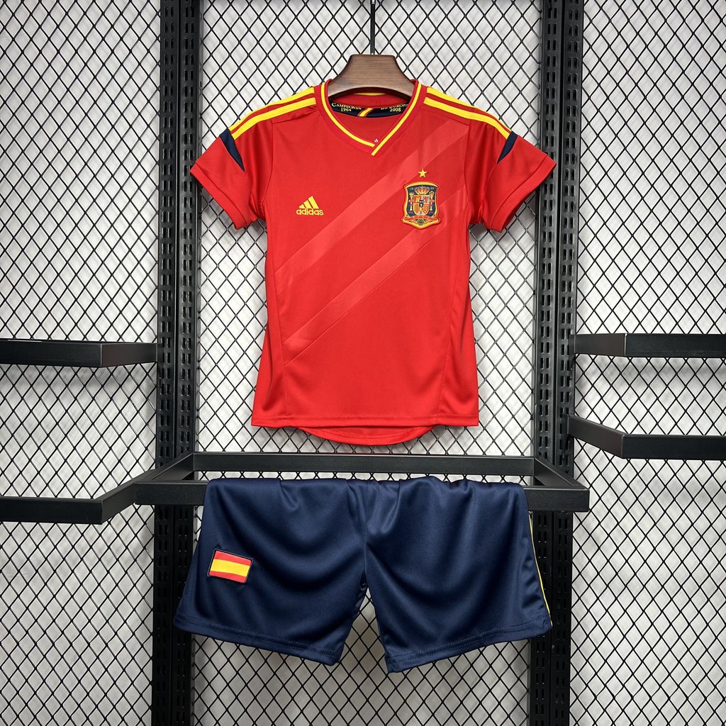 Conjunto Infantil Retrô Espanha Home 2012