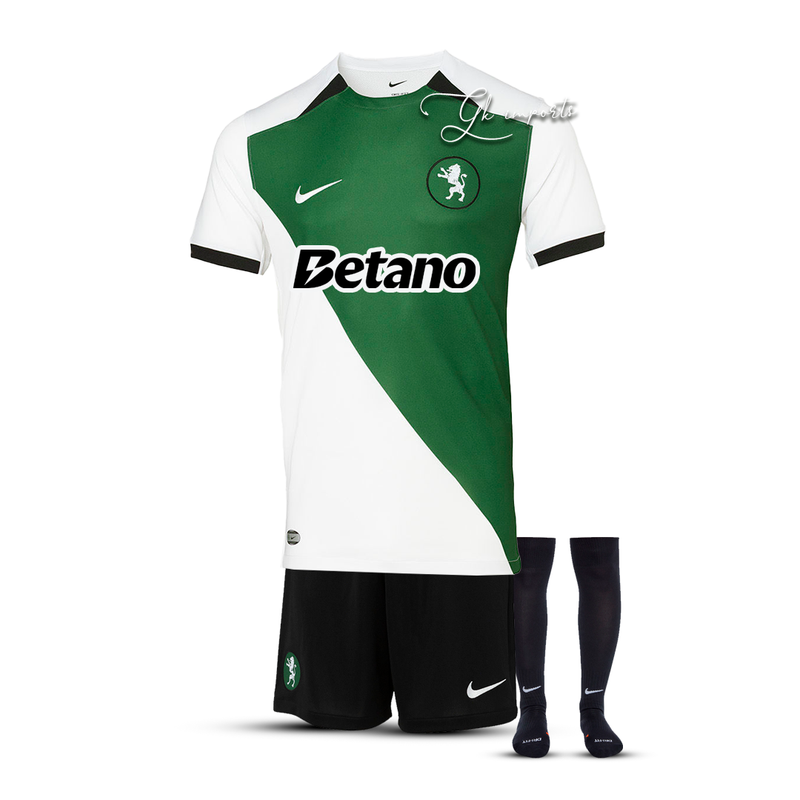 Conjunto infantil COM MEIAS STROMP verde/branca 2024/25