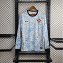Camisola Portugal azul manga longa home Euro 2024