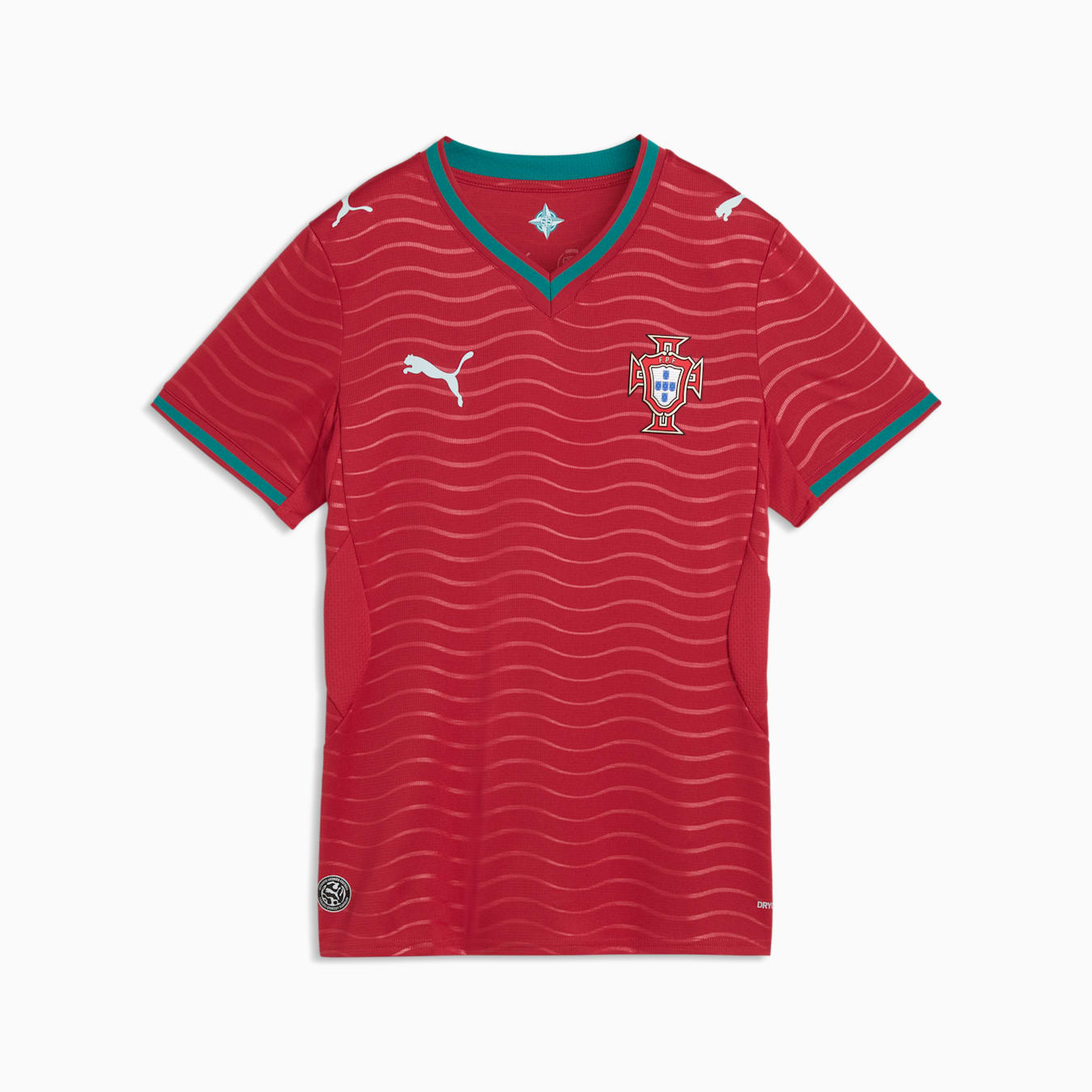 Camisola Feminina Seleção Portugal vermelha principal COPA DO MUNDO 2026