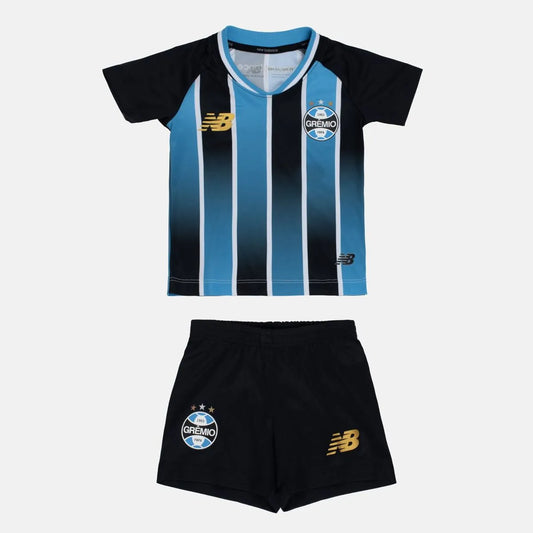 Conjunto Infantil Grêmio principal tricolor 2026