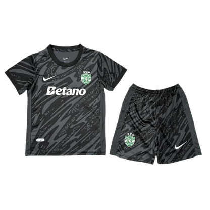 Conjunto infantil guarda redes preto 2025/26