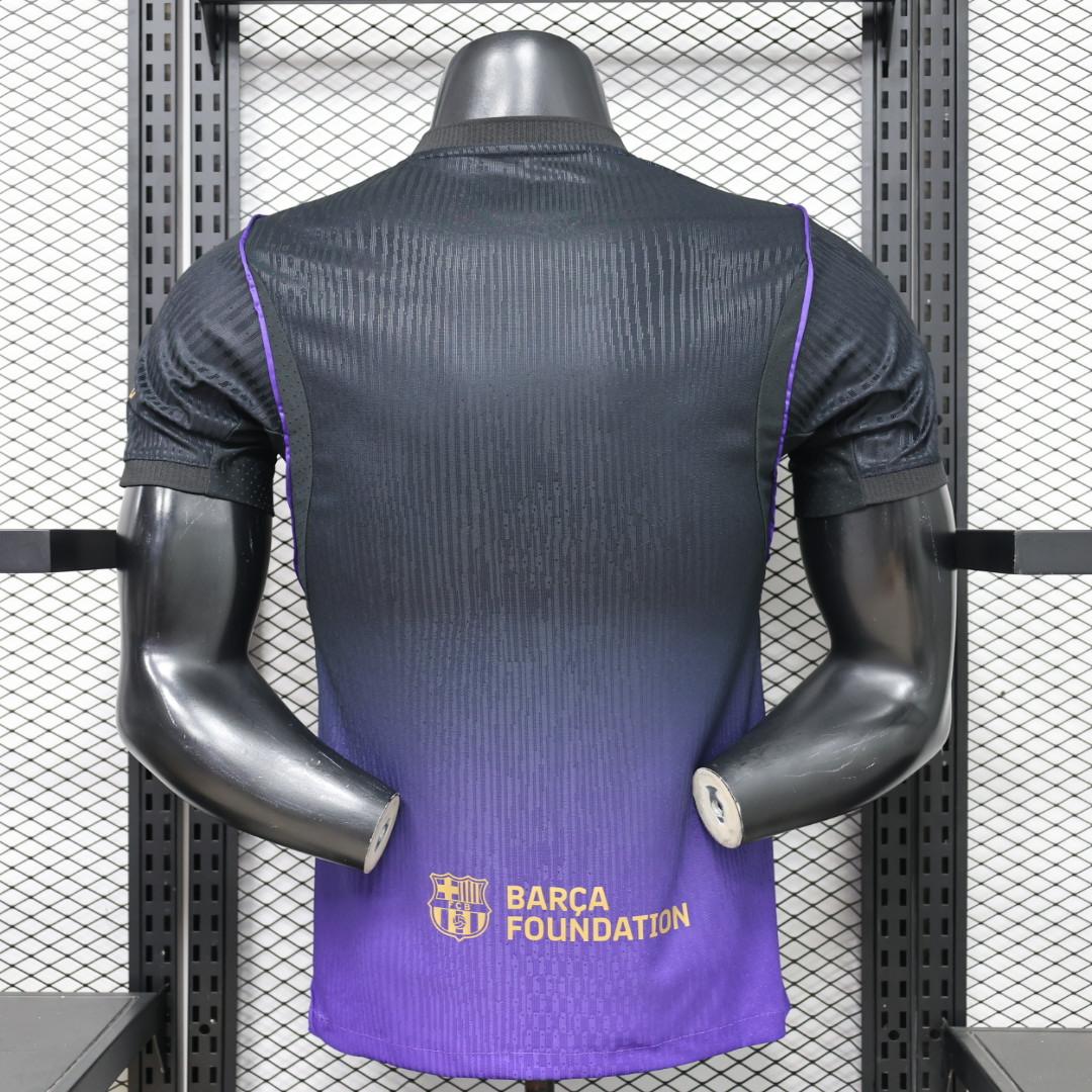 Camisola Barcelona alternativa preta/roxa 2026/27 - PLAYER