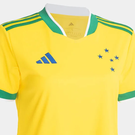 Camisola Cruzeiro Brasil Copa do Mundo 2026 Amarela - FEMININA (Cópia)