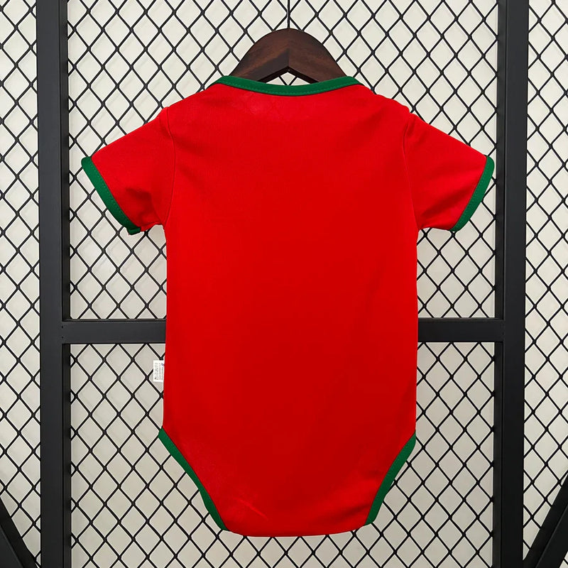 Body bebé Portugal vermelha  - Euro 2024