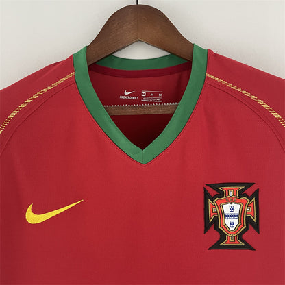 Camisola Portugal retrô vermelha 2006/07