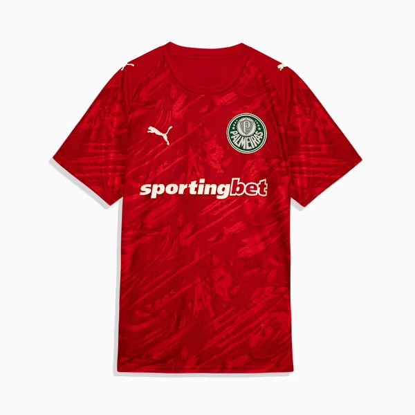 Camisola Palmeiras guarda redes - vermelha principal 2026