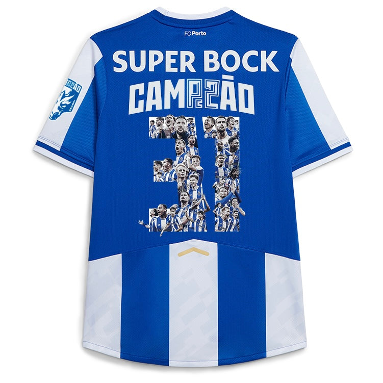 Conjunto infantil CAMPEÕES 31 primeiro equipamento azul e branco 2025/26 - LANÇAMENTO PRINCIPAL