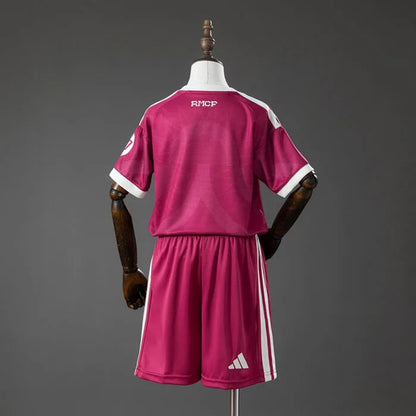 Conjunto Infantil Real Madrid terceira rosa 2026/27