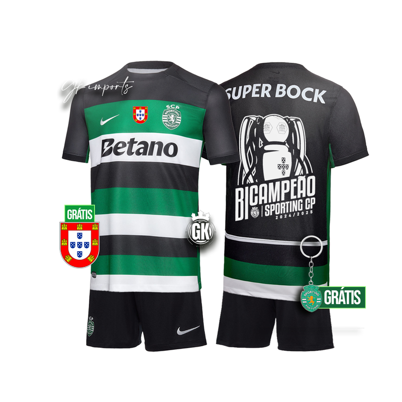 Conjunto infantil BICAMPEÃO principal 2024/25