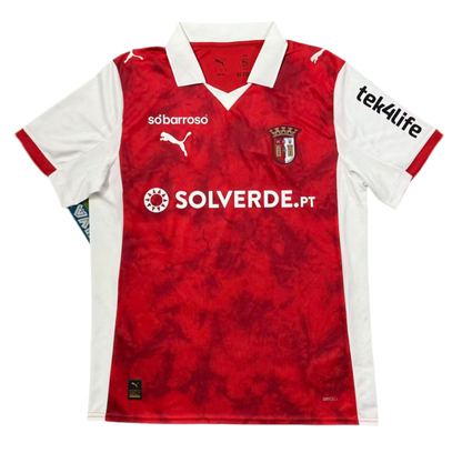 Camisola Braga Vermelha home 2025/26
