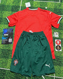 Conjunto infantil Seleção Portugal vermelho principal 2025