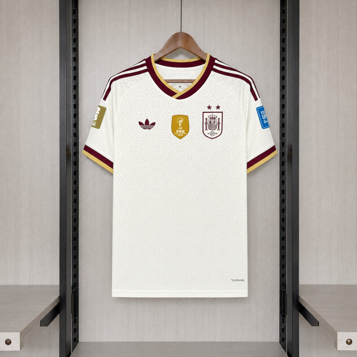 Camisola Seleção da Espanha alternativa branca - Copa do Mundo 2026