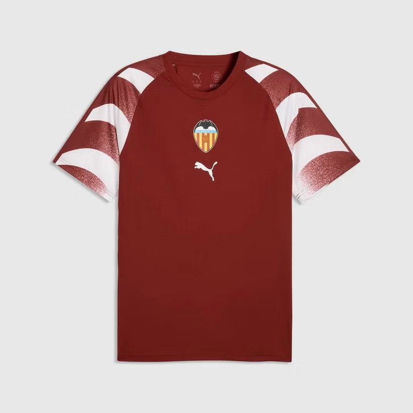 Camisola Valencia pré jogo vermelha 2026/27