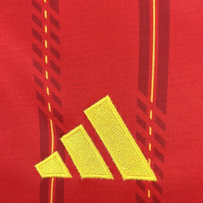 Camisola Seleção da Espanha MANGA LONGA principal vermelha - Copa do Mundo 2026