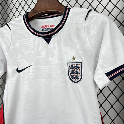 Conjunto infantil Seleção Inglaterra principal branca COPA DO MUNDO 2026