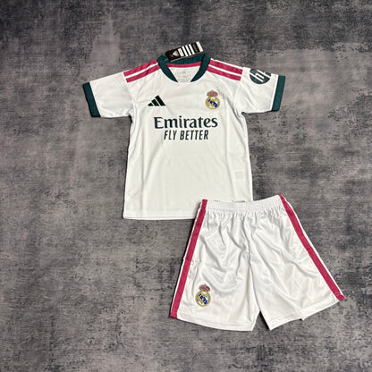 Conjunto Infantil Real Madrid home branco 2026/27