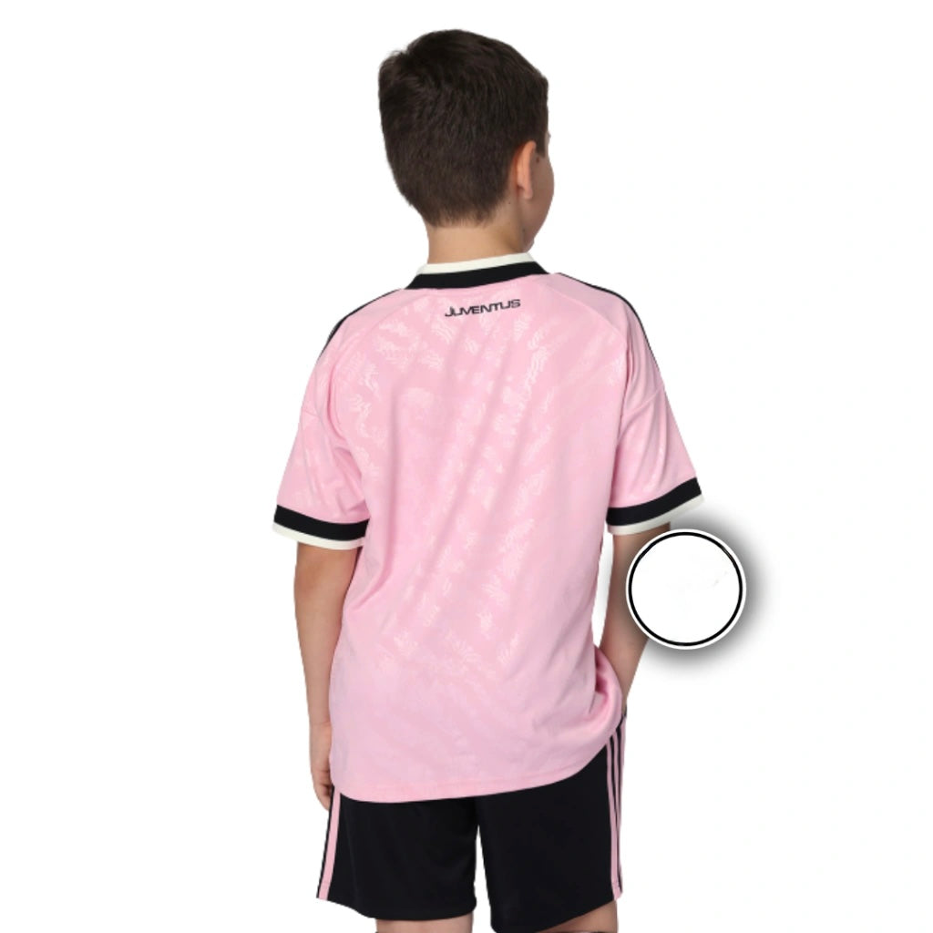 Conjunto Infantil Juventus alternativo rosa 2026/27