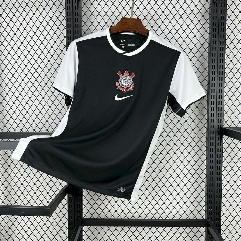 Camisola Corinthians preto away 2025/26