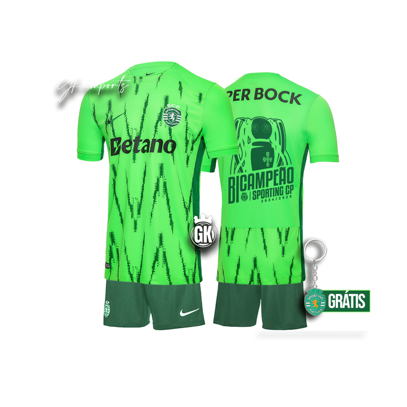 Conjunto infantil BICAMPEÃO verve limão 2024/25